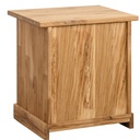 NordicStory Mesa auxiliar rustica, mesita de noche de madera maciza de roble &quot;Provance 1&quot; 47 x 40 x 50 cm.