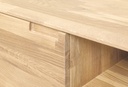 NordicStory Mueble de TV de madera maciza de roble &quot;Escandi&quot; 180 x 39 x 54 cm.