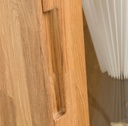 NordicStory Armario Vitrina de madera maciza de roble &quot;Escandi 2&quot; 100 x 45 x 195 cm.