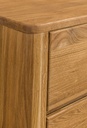 NordicStory Aparador Cómoda de madera maciza de roble &quot;Elsa 6&quot; 140 x 44 x 78,2 cm.