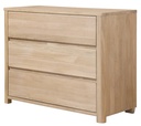NordicStory Aparador Cómoda de madera maciza de roble &quot;Elsa&quot; 102 x 44 x 79 cm.