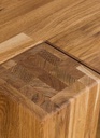 NordicStory Mesa de comedor de madera maciza de roble &quot;Mauritz 3&quot;  180 x 90 x 75 cm.
