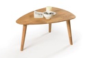 NordicStory Mesas apilables de centro de madera maciza de roble &quot;Escandi 2&quot; 70 x 50 x 36 cm. / 73.8 x 70 x 45 cm. / 90 x 60 x 46 cm.