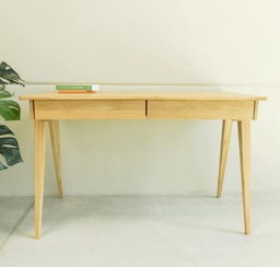 NordicStory Mesa escritorio de madera maciza de roble &quot;Berg&quot; 120 x 65 x 76 cm.