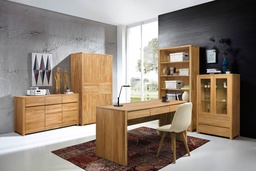 OLDNordicStory Mesa escritorio de madera maciza de roble &quot;Elsa&quot; 140 x 75 x 78 cm.
